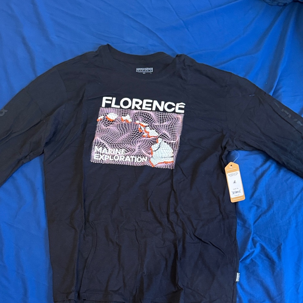 Florence Marine Exploration Long Sleeve Black Shirt